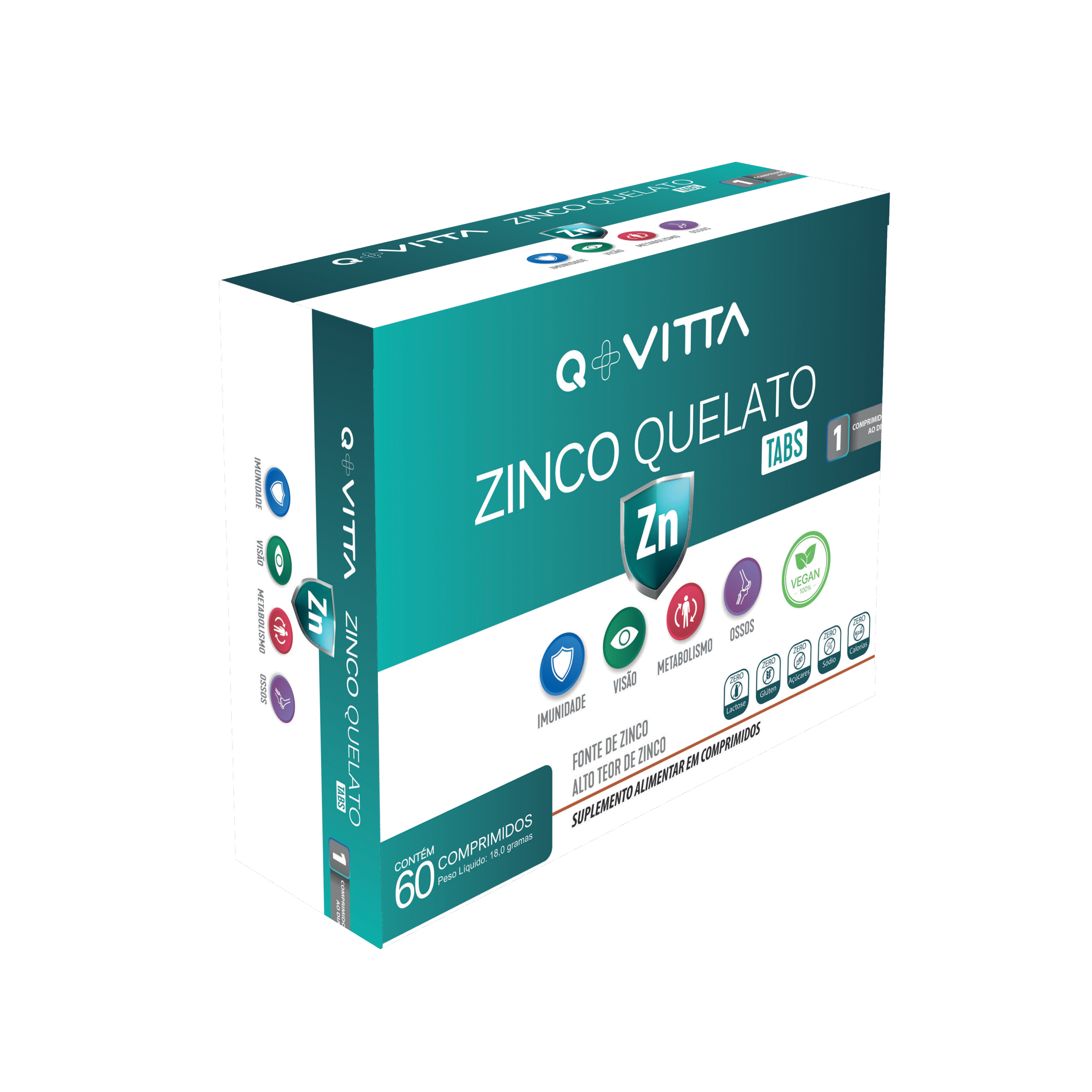 Q+VITTA - ZINCO QUELATO - SEM FUNDO